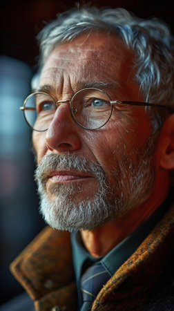 An experienced businessman giving a presentationの素材