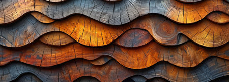 combination of a wood surface with patternsの素材