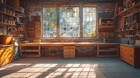 workshop for joinery or carpentryの素材