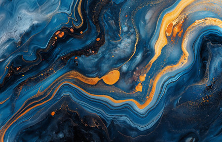Original abstract art photograph created with marble ink. High quality scan of an excellent original painting.の素材