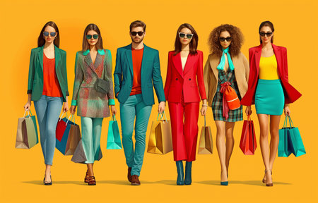 fashion, people's concepts, and salesの素材