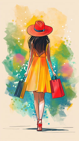 fashion, people's concepts, and salesの素材