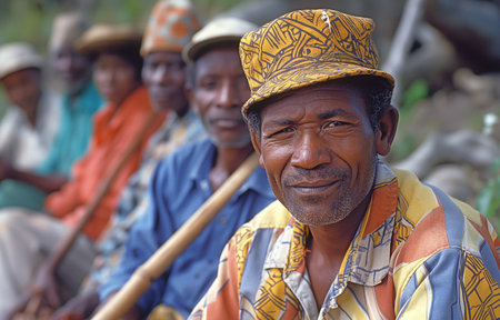The Bara people live in the southern region of Madagascar's central plateau.の素材