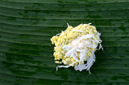 Snack on nuts varied desserts Thailand. It tastes sweetの写真素材