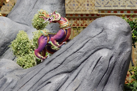 Thai Creatures statue from legend of Mysterious forest in Thai Royal Crematoriumの写真素材