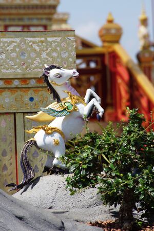 Thai Creatures statue from legend of Mysterious forest in Thai Royal Crematoriumの写真素材