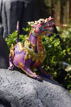Thai Creatures statue from legend of Mysterious forest in Thai Royal Crematoriumの写真素材