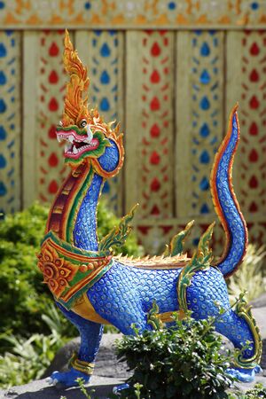 Thai Creatures statue from legend of Mysterious forest in Thai Royal Crematoriumの写真素材