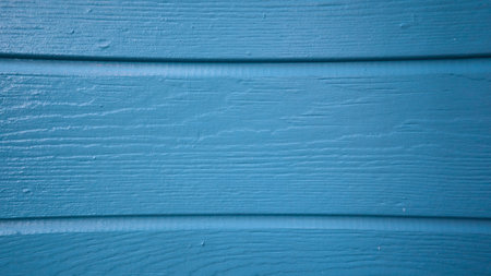 Reclaimed wood wall Paneling art. Design of blue color wood frame texture background.