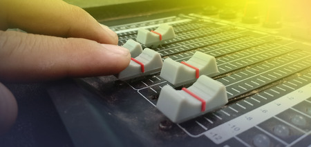 Sound mixer in party  Thailandの写真素材