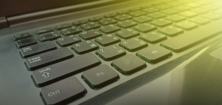 Computer notbook keybord view.の写真素材