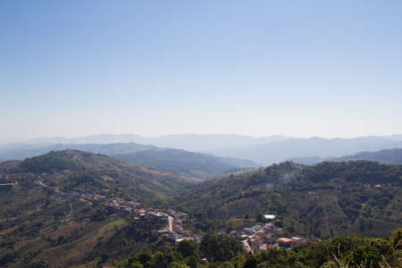 Mountain landscape view at Chiang Rai Thailand.の写真素材