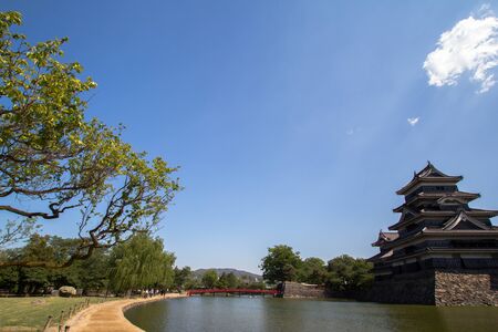 Matsumoto Castle Landscape View at Japanのeditorial素材
