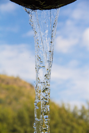Water, water drop in close up view.の写真素材