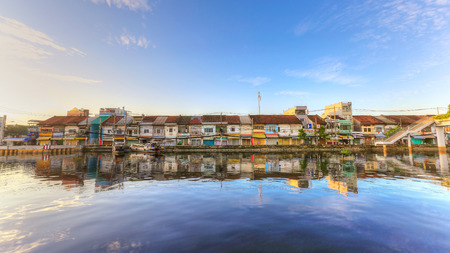 Ho Chi Minh City, Vietnam - September 2 2014 : Binh Dong wharf on Tau Hu canal at Ho Chi Minh City,...