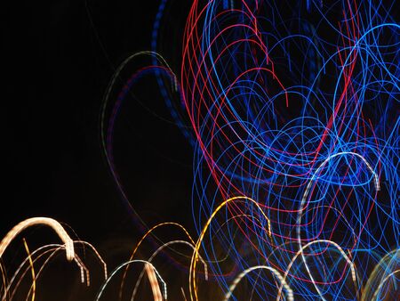 colorful of light pattern