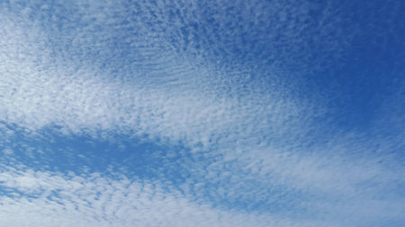 White cloudy and blue background at Antarctica