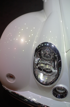 Car headlights Whiteの写真素材