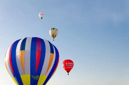 Igualada, Barcelona, July 10, 2019. 23rd European Balloon Festival. Concentration of aerostatic...