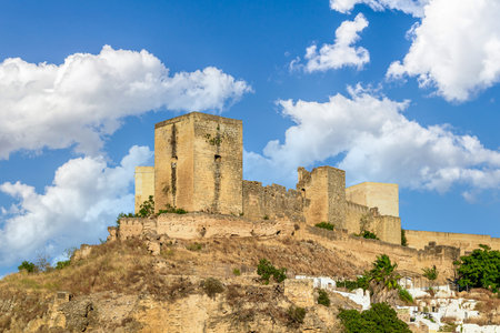 Famous medieval castle in the city of Cardona, Barcelona, Catalonia, Spainの写真素材