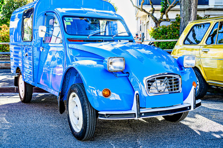 Santa Margarita de Montbui, Barcelona, â€‹â€‹Spain; May 24, 2025: Classic car exhibition,...