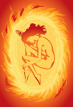 Fire backgroundのイラスト素材