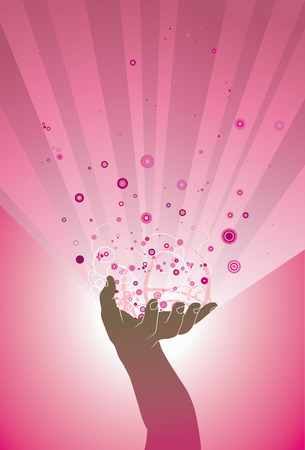 magic hand light symbol creativeのイラスト素材