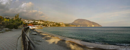 Sea mountain nature travel holiday tourismの写真素材