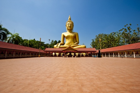 big Buddha in temple Generality in Thailand, any kind of art decorated in Buddhist church, temple pavilion, temple hall, monk's house etc. created with money donated by people to hire artist. they are public domain or treasure of Buddhism, no restrict in の写真素材