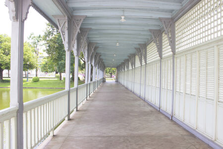 The Bridge in bang pa-in palace at Ayutthaya Provinceのeditorial素材