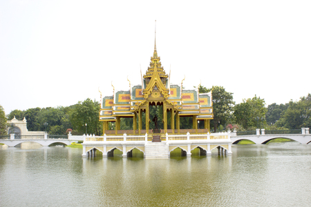 Phra thinang warophat phiman in at bang pa-in palace Ayutthaya Provinceのeditorial素材