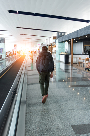 Passenger in an airportのeditorial素材