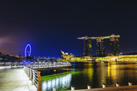 Singapore skylineのeditorial素材