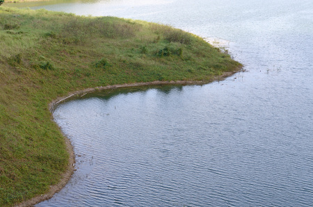 dam coast in nature