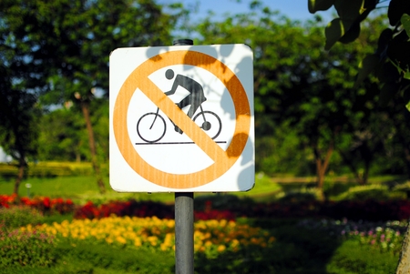 No bike signの写真素材