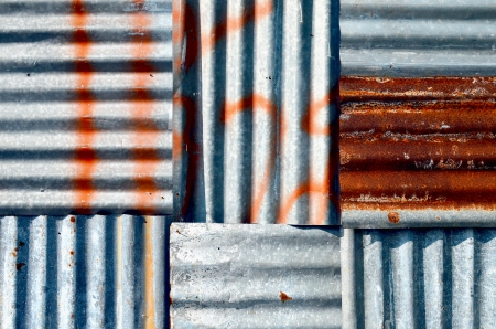 Zinc  wall plank wall texture backgroundの写真素材