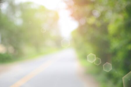 Blur country road traffic abstract background.Retro color style.