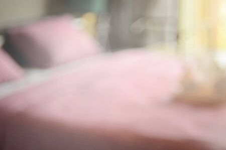 Blurred interior in bedroom abstract background.の写真素材