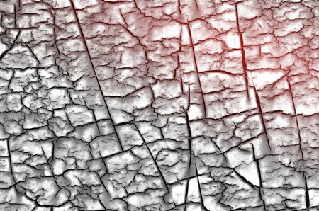 Old crack orange metal texture background.Retro color style.の写真素材