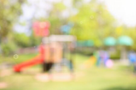 Blur playground with sun light abstract background.の写真素材