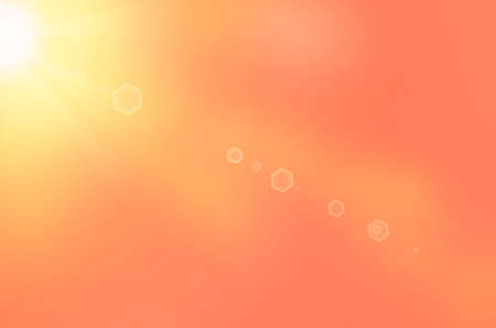 Sunset sky with sun light abstract background. Graphic art design.の写真素材