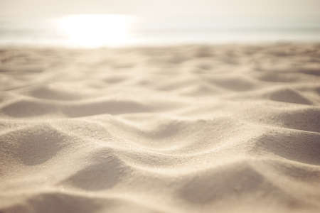 Copy space of sand beach texture abstract background. Summer vacation and travel relaxation concept....