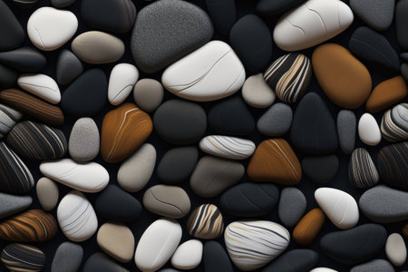 Stone wall texture abstract background. Generative ai.の素材