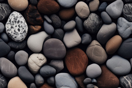 Stone wall texture abstract background. Generative ai.の素材
