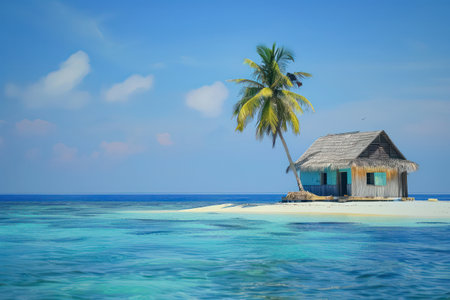 Tropical nature background. Summer and environment concept. Generative ai.の素材