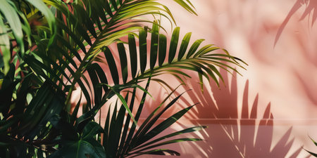 Tropical nature background. Summer and environment concept. Generative ai.の素材