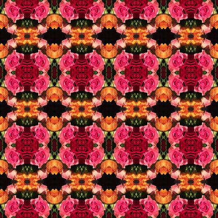 Seamless texture of roses. For eg fabric, wallpaper, wall decorations.