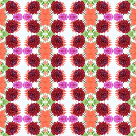 Seamless texture with dahlias. For eg fabric, wallpaper, wall decorations.