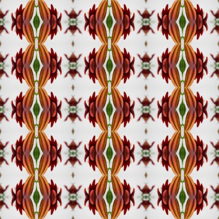 Seamless pattern of lilies. For eg fabric, wallpaper, wall decorations.の写真素材