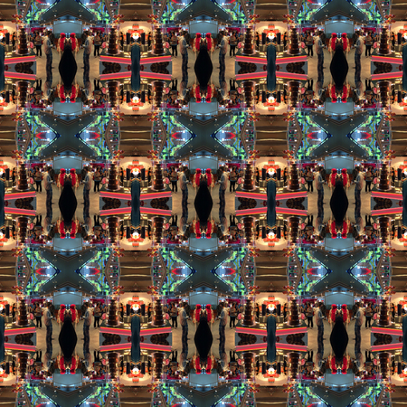 Seamless pattern of people. For eg fabric, wallpaper, wall decorations.の写真素材